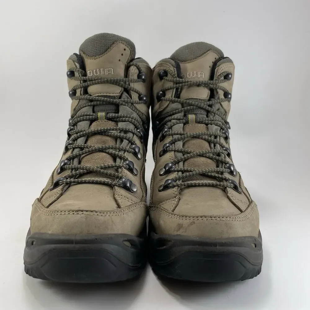 Lowa Renegade GTX Mid Womens Size 9.5 Waterproof Gore-Tex Stone Brown Boots